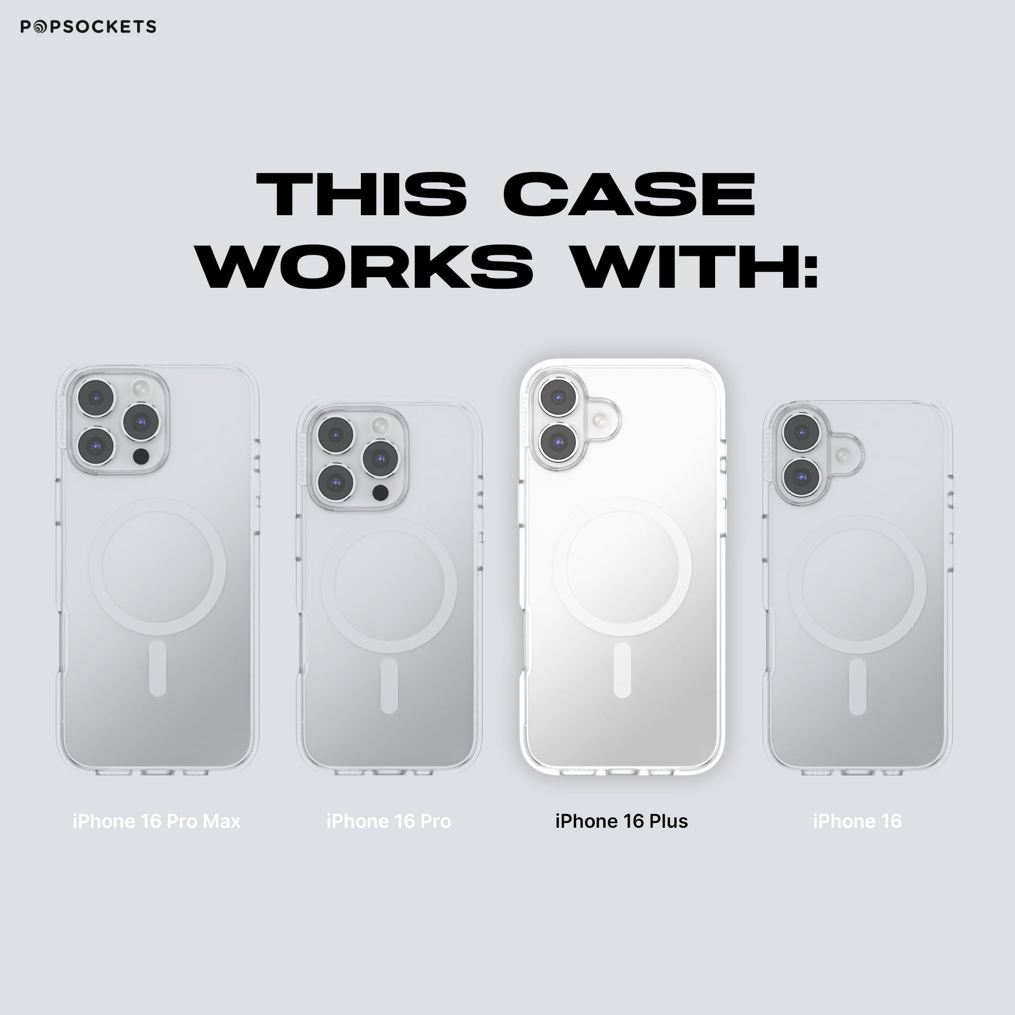 PopSockets iPhone 16 Plus ケースとグリップセット Amazon.com: PopSockets iPhone 16 Plus Case Compatible with